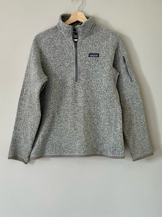 Patagonia Sweaters - Patagonia Heather Gray Quarter-Zip Better Sweater